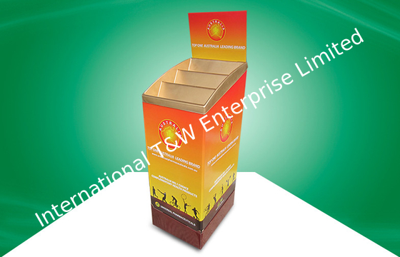 Good price Strong Custom 3 Tier POP Cardboard Dump Bins  UV Coating With 4color CMKY Offset Printing online