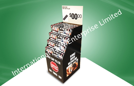 Good price Seat Gap Filler Black Corrugated Cardboard Bins 4 Colors Offset Printing For Retail Store online