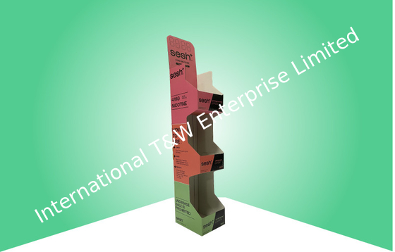 Good price 3 Tier Sidekick Display / Corrugated Power Wing Display With Three Pockets online