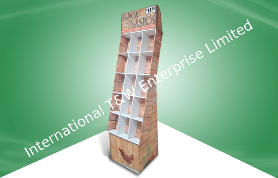 Good price OEM / ODM 15 Cells Book POP Cardboard Display Cardboard With Heavy - duty & Easy - assembly Design online